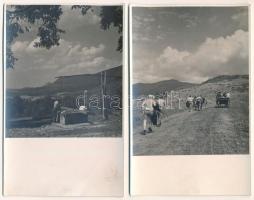 16 db RÉGI fotós képeslap erdélyi utazásokról: tájképek, helyi lakosok / 16 pre-1945 photo postcards...