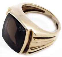 Arany (Au) gyűrű, kvarc berakással, m: 53, jelzett, bruttó 11,2g