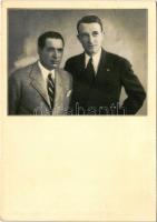 Endresz György és Wilczek (Magyar) Sándor "Justice for Hungary" óceánrepülésének emlékére. Kiadja a Magyar Aero szövetség / Hungarian pilots, memorial card for their flight across the ocean. Irredenta (EK)