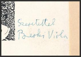 Berki Viola (1932-2001): József és testvérei, nyomat, papír, jelzett Berki Viola autográf ajánlásáva...