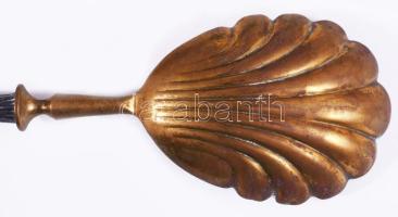 Ezüst (Ag) nyelű 2 darab szervírozó, jelzett, h: 16-20 cm