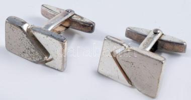 Ezüst (Ag) mandzsetta pár, jelzett, nettó 21,8g