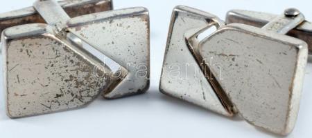 Ezüst (Ag) mandzsetta pár, jelzett, nettó 21,8g