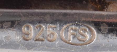 Ezüst (Ag) mandzsetta pár, jelzett, nettó 21,8g