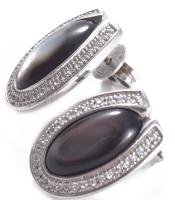 Cerruti fülbevaló pár, kő berakással