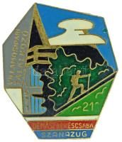 1971. "Villamosipari Találkozó - DÉMÁSZ Békéscsaba Szanazug" zománcozott fém jelvény (38x45mm) T:XF