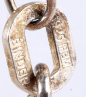 Ezüst (Ag) nyaklánc, köves medállal, jelzett, bruttó 2,2g