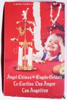 Svéd akasztható forgó gyertyás karácsonyi dísz, dobozában