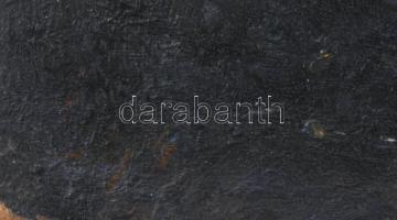 Keleti (Kelety) Gábor (1870-?): Naplemente, olaj, karton, jelzés nélkül (?), bal alsó és jobb alsó s...