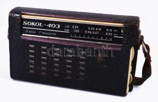 Sokol-403 rádió, tokjában