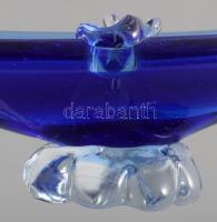 Murano anyagában színezett asztaldísz, hibátlan, h: 32 cm