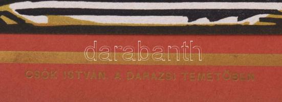 Csók István (1865-1961): A darazsi temetőben. Színes linómetszet, papír. Megjelent 1911-ben, a Művés...