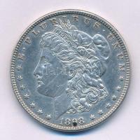 Amerikai Egyesült Államok 1898. 1$ Ag "Morgan" T:XF lyukasztott USA 1898. 1 Dollar "Morgan" Ag C:XF holed Krause KM#110