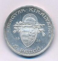1938. 5P Ag "Szent István" T:AU apró ph. Adamo P8.1