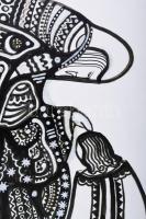 Lajos Ferenc (1912-1998): Jelenet, 1978. Tus, papír, jelezve. 39x28 cm. Papírra kasírozva