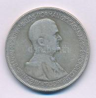 1930. 5P Ag "Horthy jobbra" T:VF kis patina Adamo P8