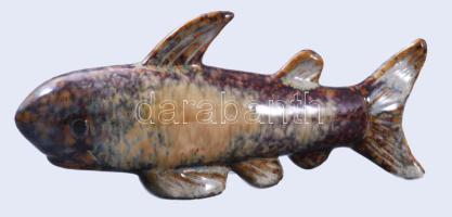 Mázas kerámia hal figura, hibátlan, h:22 cm