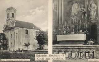 Kópháza katolikus templom az oltárral