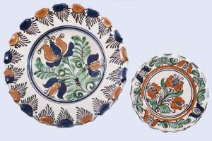 Bíró Árpád Korond 2 darab dísztál, d: 30 cm