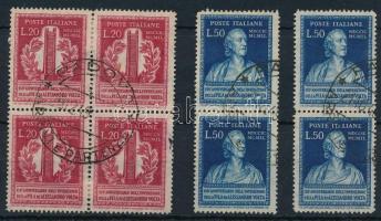 1949 Volta Mi 784-785 4 sor (Mi EUR 128.-)