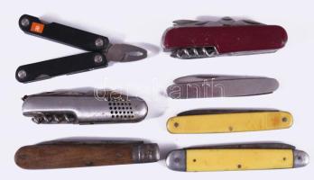 7 db régi bicska, zsebkés