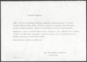 1990 Tüntess velünk a marosvásárhelyi romákért Szamizdat plakát 30x42 cm