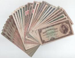 Vegyes, 30db-os Pengő bankjegytétel T:F,VG