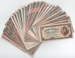 Vegyes, 30db-os Pengő bankjegytétel T:F,VG