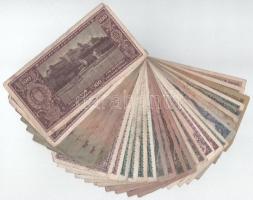 Vegyes, 30db-os Pengő bankjegytétel T:F,VG