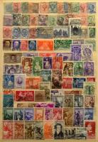 1.265 db (1.245 klf) bélyeg országonként rendezve + 6 db blokk és 1 db emléklap, 16 lapos, A/4-es Ab...