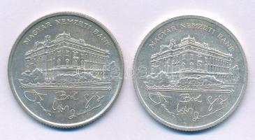 1992-1993. 200Ft Ag "MNB" (2xklf) T:AU,XF patina
Adamo F13