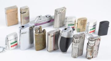 22 darabos öngyújtó tétel, retro és régi darabok