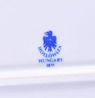 Hollóházi 2 darab katonai témájú tárgy: Magyar Honvédség Hadtáp Szolgáltató Központ plakett d: 9 cm ...