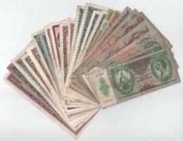 Vegyes 25db-os pengőtétel 1930-1946. 10P - 1.000.000.000P (20db) + 10.000MP - 10.000.000MP (5db) T:F-VG