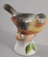 Herendi madárka, kézzel festett, hibátlan, m: 7,5 cm