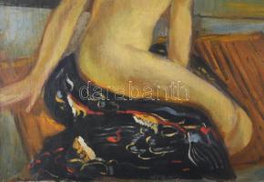 Jelzés nélkül (Kenedi Kern Andor?): Art deco női akt. Olaj, vászon. 60x50 cm