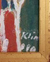 Klie Zoltán (1897-1992): Erdő II., 1980. Olaj, farost. Jelezve jobbra lent. Hátoldalán Klie Zoltán a...