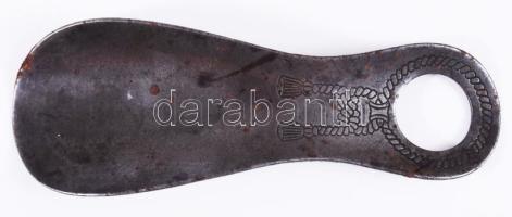 ca 1930 BATA feliratos cipőkanál, fém 12 cm