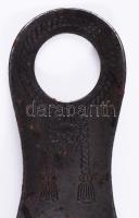 ca 1930 BATA feliratos cipőkanál, fém 12 cm