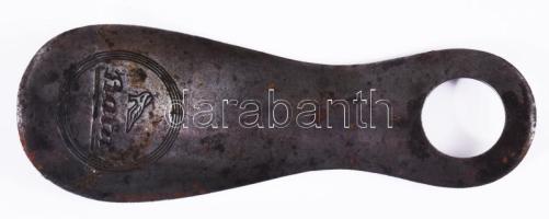 ca 1930 BATA feliratos cipőkanál, fém 12 cm