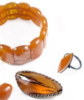 Borostyán és utánzat bizsu tétel