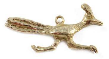 Gyalogkakukk arany (Au) medál, 18k, jelzés nélkül, nettó 2,95g