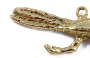 Gyalogkakukk arany (Au) medál, 18k, jelzés nélkül, nettó 2,95g