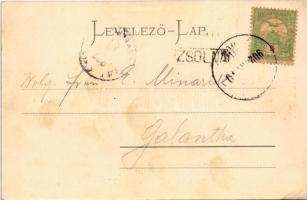 1902 Trencsén, Trencín; vár 200 évvel ezelőtt. Gansel Lipót kiadása / Trenciansky hrad / castle 200 ...