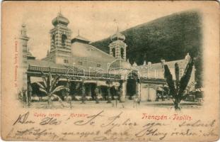1899 Trencsénteplic, Trencianske Teplice; Gyógyterem. Gansel Lipót kiadása / Kursalon / spa hall (EB)