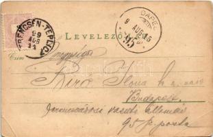 1899 Trencsénteplic, Trencianske Teplice; Gyógyterem. Gansel Lipót kiadása / Kursalon / spa hall (EB...