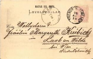 1898 Trencsénteplic, Trencianske Teplice; Gyógyterem. J. Deutsch kiadása / Cursalon / spa hall (EK)