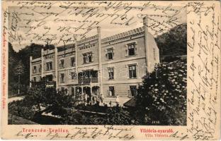 1905 Trencsénteplic, Trencianske Teplice; Viktória nyaraló. Wertheim Zsigmond kiadása / spa villa (EK)