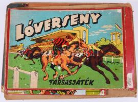Régi társasjáték táblák, bridzs, lovas, stb, sok bridzs lap, vegyes állapotban