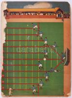 Régi társasjáték táblák, bridzs, lovas, stb, sok bridzs lap, vegyes állapotban